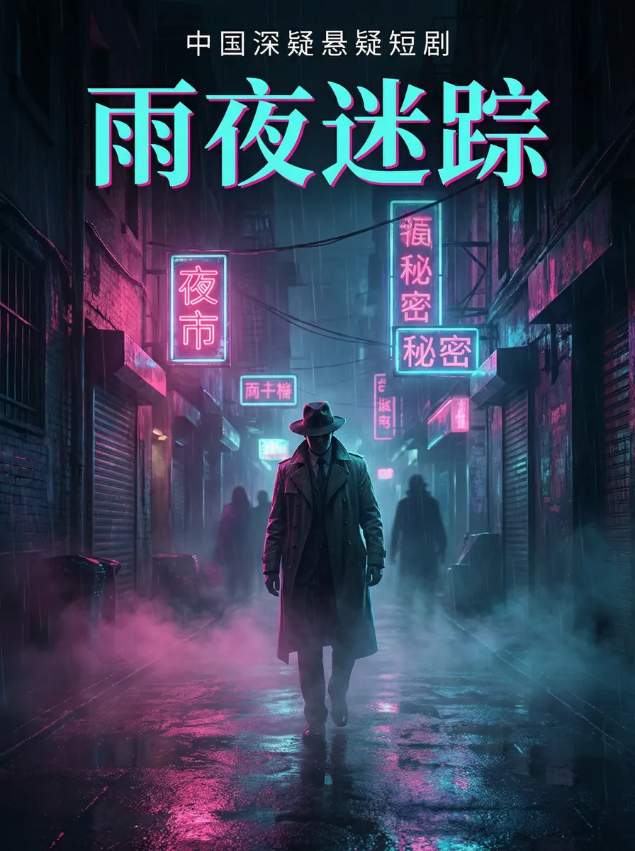 野花2019最新社区免费 悬疑追踪短剧 - 雨夜迷踪海报